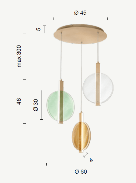 Pendul Led Juis Ondaluce