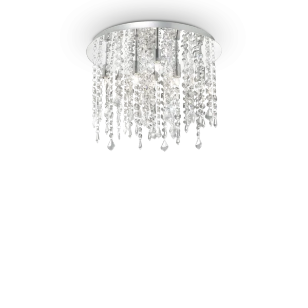 Candelabru modern din cristal. lustra cristal