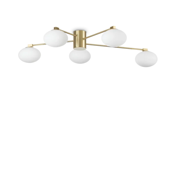 Plafonieră Hermes PL5 D90 Ideal Lux