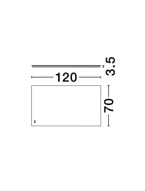 Oglinda cu LED și dezaburire - sistem touch