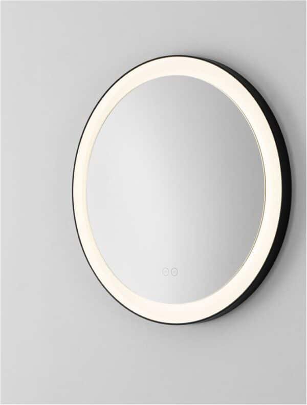 Oglinda rotundă cu LED și dezaburire + sistem touch perfectă pentru machiaj Nova Luce URAL, diametru 60 cm