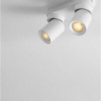 Plafoniera cu două spoturi LED albe Nova Luce Amecy GU10 2x10W
