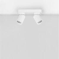 Plafoniera cu două spoturi LED albe Nova Luce Amecy GU10 2x10W