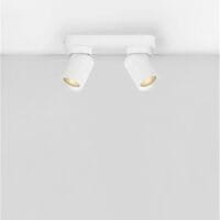 Plafoniera cu două spoturi LED albe Nova Luce Amecy GU10 2x10W