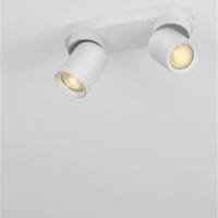 Plafoniera cu două spoturi LED albe Nova Luce Amecy GU10 2x10W