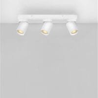 Plafonieră cu trei spoturi LED albe Nova Luce Amecy GU10 3x10W