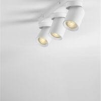 Plafonieră cu trei spoturi LED albe Nova Luce Amecy GU10 3x10W