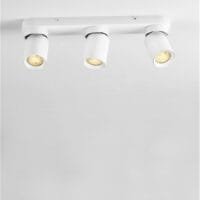 Plafonieră cu trei spoturi LED albe Nova Luce Amecy GU10 3x10W
