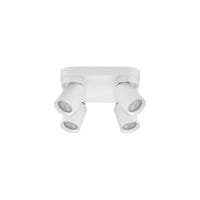 Plafonieră cu patru spoturi LED albe Nova Luce Amecy GU10 4x10W