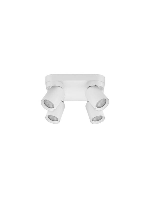 Plafonieră cu patru spoturi LED albe Nova Luce Amecy GU10 4x10W