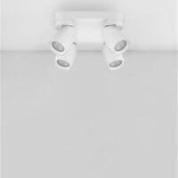 Plafonieră cu patru spoturi LED albe Nova Luce Amecy GU10 4x10W