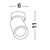 Spot LED negru Nova Luce Amecy GU10 1x10W