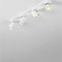 Șină cu patru spoturi LED albe Nova Luce Amecy GU10 4x10W