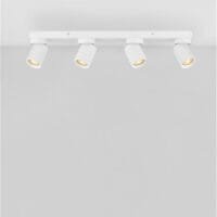 Șină cu patru spoturi LED albe Nova Luce Amecy GU10 4x10W
