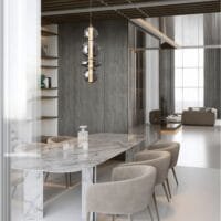 Pendul auriu-fumuriu dimabil Nova Luce Navi 20W
