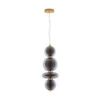 Pendul auriu-fumuriu dimabil Nova Luce Navi 20W