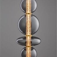 Pendul auriu-fumuriu dimabil Nova Luce Navi 20W