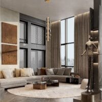 Pendul auriu-fumuriu dimabil Nova Luce Navi 27W