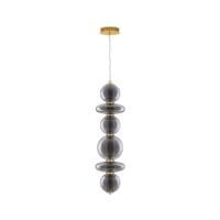 Pendul auriu-fumuriu dimabil Nova Luce Navi 27W