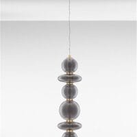 Pendul auriu-fumuriu dimabil Nova Luce Navi 27W