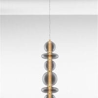 Pendul auriu-fumuriu dimabil Nova Luce Navi 27W