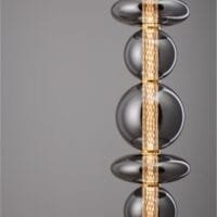 Pendul auriu-fumuriu dimabil Nova Luce Navi 27W