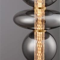 Pendul auriu-fumuriu dimabil Nova Luce Navi 27W