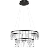 Lustră LED modernă neagră Nova Luce Stellar 41W dimabila