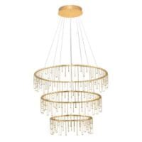 Lustră LED modernă aurie Nova Luce Stellar 72W Dimabilă