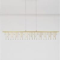 Pendul LED modern auriu Nova Luce Stellar 17W Dimabil