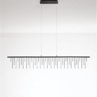 Pendul LED modern negru Nova Luce Stellar 17W Dimabil