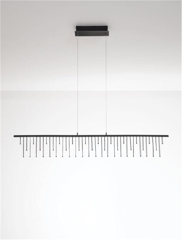 Pendul LED modern negru Nova Luce Stellar 17W Dimabil