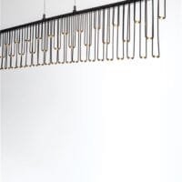 Pendul LED modern negru Nova Luce Stellar 17W Dimabil