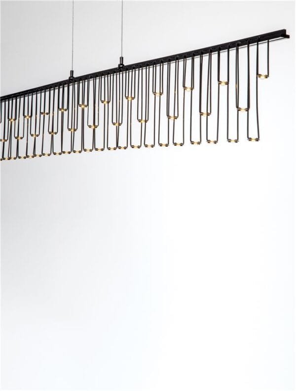 Pendul LED modern negru Nova Luce Stellar 17W Dimabil