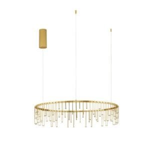 Lustră LED modernă aurie Nova Luce Stellar 31W Dimabilă