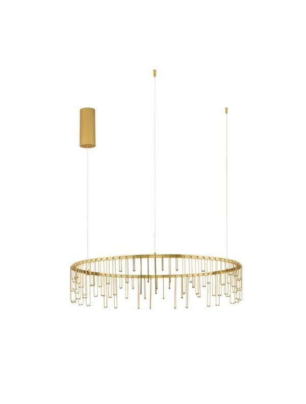 Lustră LED modernă aurie Nova Luce Stellar 31W Dimabilă