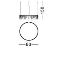 Lustră LED modernă aurie Nova Luce Stellar 31W Dimabilă
