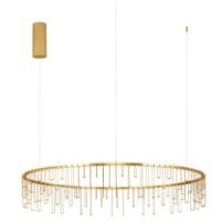 Lustră LED modernă aurie Nova Luce Stellar 36W Dimabilă