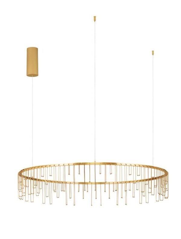 Lustră LED modernă aurie Nova Luce Stellar 36W Dimabilă