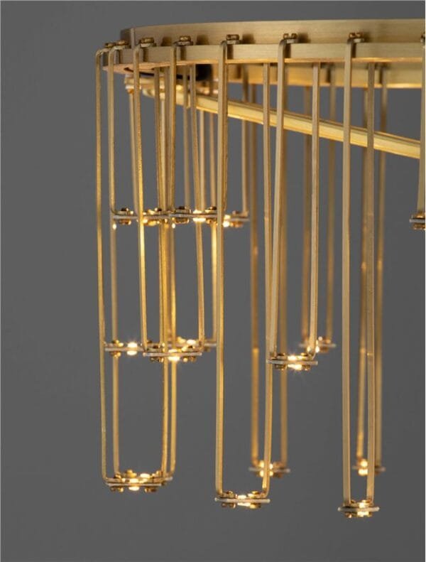 Lampă de masă LED modernă aurie Nova Luce Stellar 16W Dimabilă