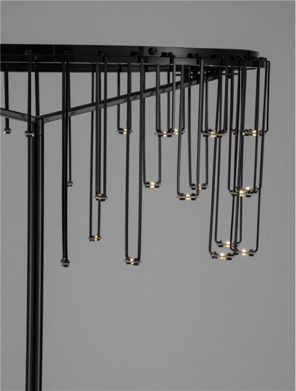 Lampadar LED modern negru Nova Luce Stellar 17W Dimabil