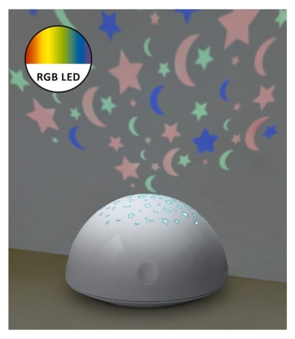 Proiector LED pentru camera copilului RGB cu baterii Rabalux Lina
