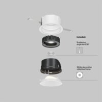 Spot Led Încastrat Mayoni Wise 10W 36° alb