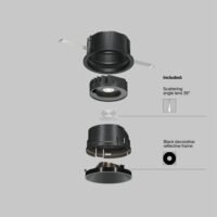 Spot Led Încastrat Mayoni Wise 10W 36° negru 3