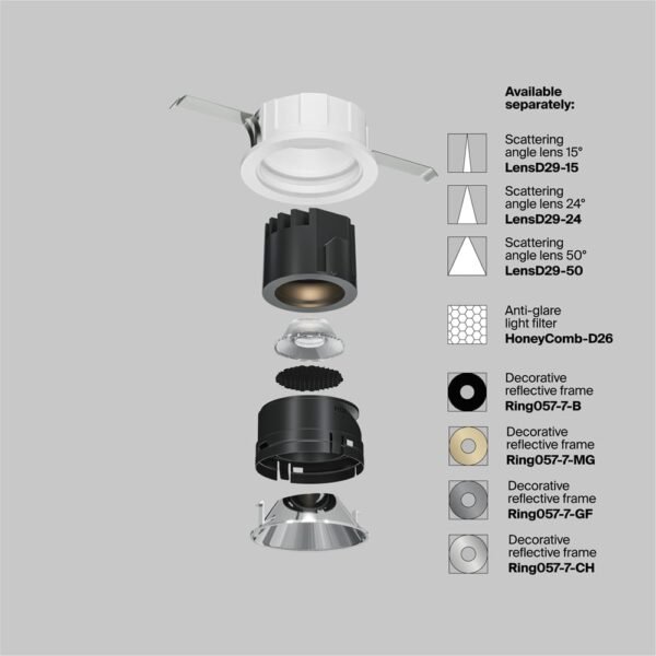 Spot Led Încastrat Mayoni Wise 7W 36°