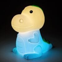 Veioză bebeluși și copii RGB, LED cu încărcare USB Rabalux Dinoo