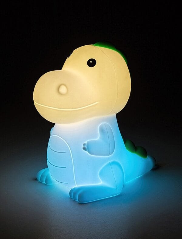 Veioză bebeluși și copii RGB, LED cu încărcare USB Rabalux Dinoo