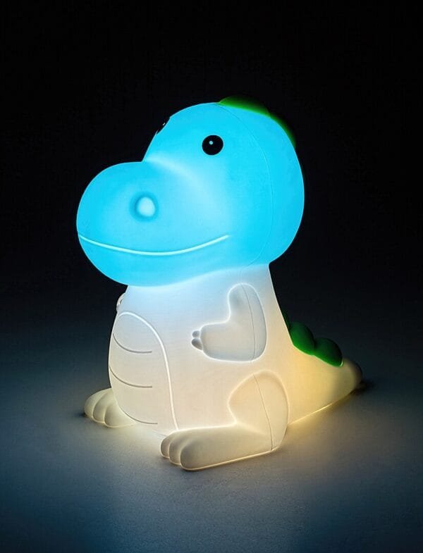 Veioză bebeluși și copii RGB, LED cu încărcare USB Rabalux Dinoo