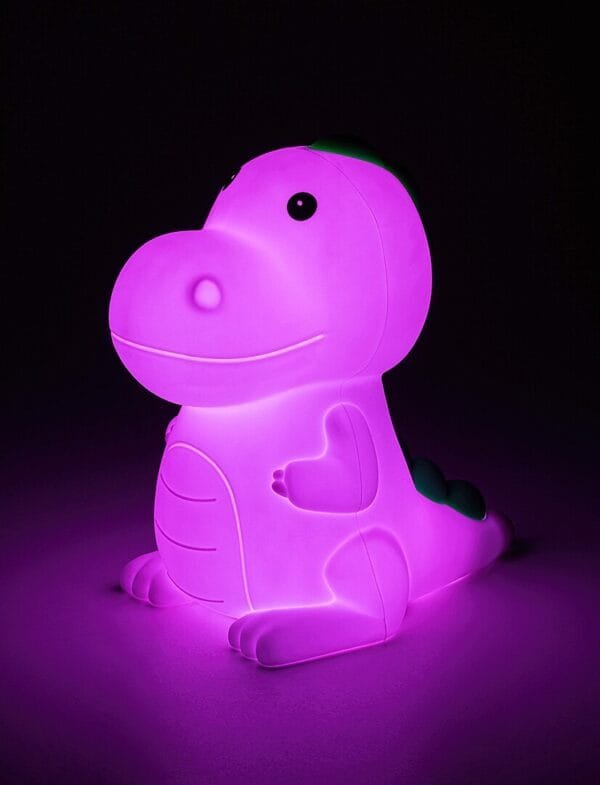 Veioză bebeluși și copii RGB, LED cu încărcare USB Rabalux Dinoo