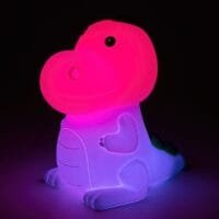 Veioză bebeluși și copii RGB, LED cu încărcare USB Rabalux Dinoo